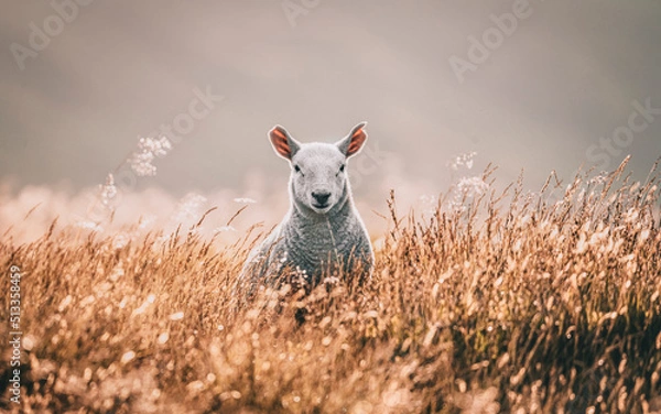 Obraz sheep in the field