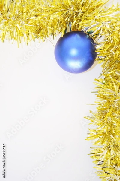 Obraz christmas frame with bulb