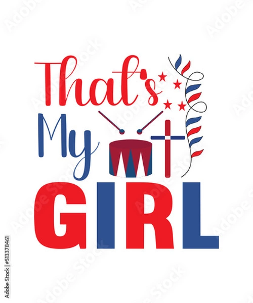 Fototapeta 4th Of July Svg Design
