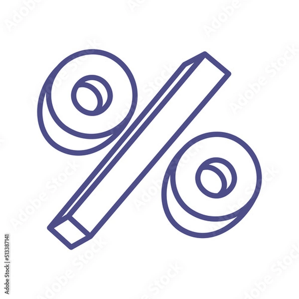 Fototapeta Percent mark doodle