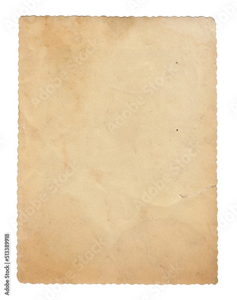 Fototapeta Texture old paper with traces of scuffs and stains