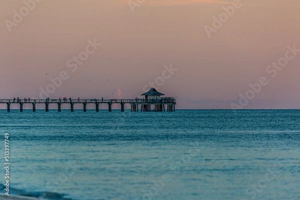 Obraz pier at sunset