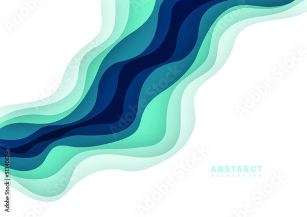 Fototapeta abstract background image Stacking paper cuts.