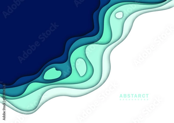 Obraz abstract background image Stacking paper cuts.