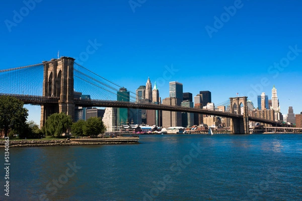 Obraz Brooklyn Bridge and Manhattan