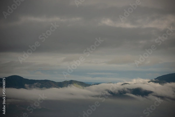 Obraz clouds over the mountains