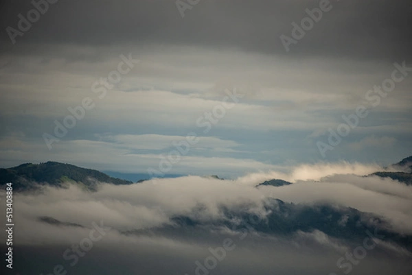 Obraz clouds over the mountains