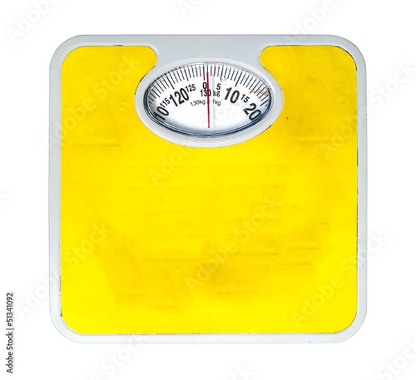 Obraz Old bathroom scale