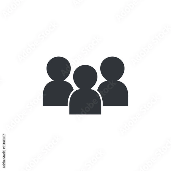 Fototapeta people icon vector. group of person icon vector illustration