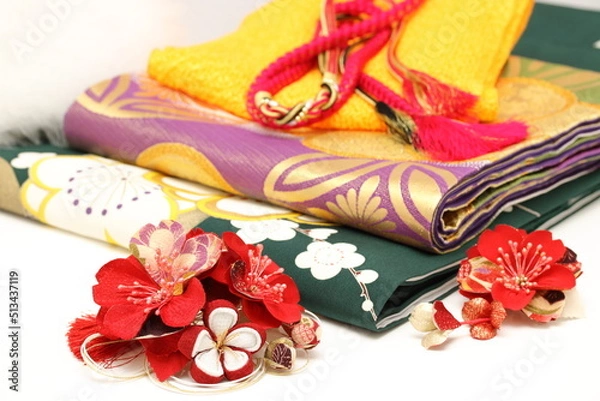 Obraz 振り袖と小物