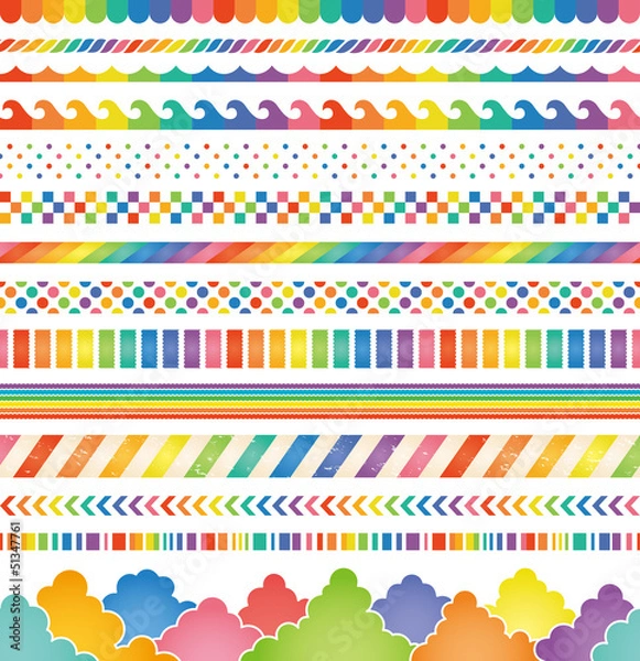 Obraz 虹　レインボー　広告　イラスト