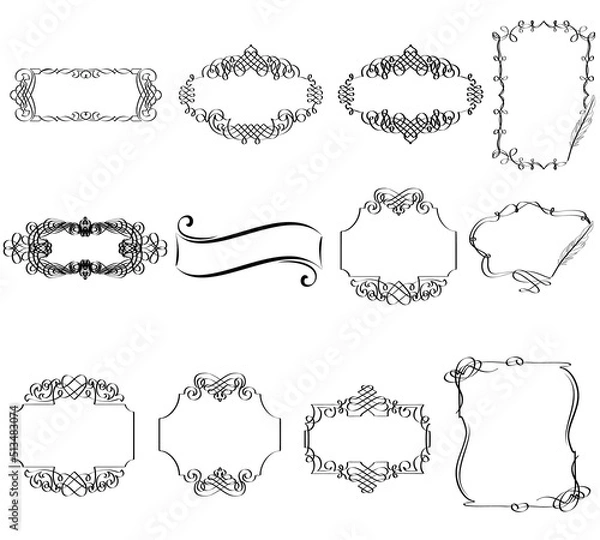 Obraz Calligraphic frame
