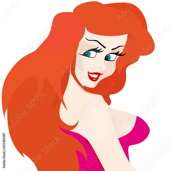 Obraz Sexy redhead lady