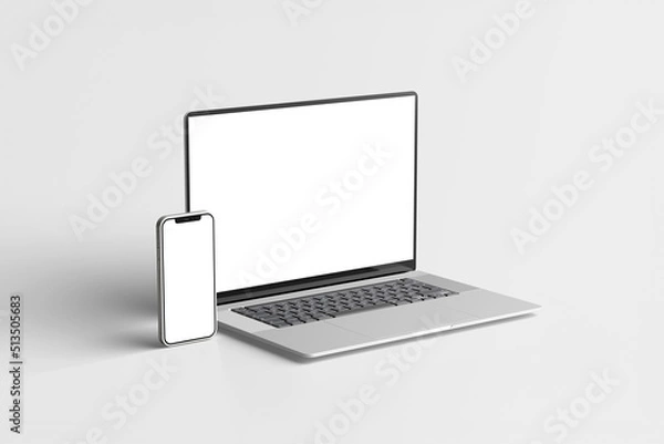 Obraz Laptop and Phone mockup