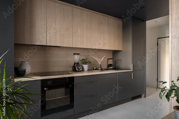 Obraz Modern and small kitchen