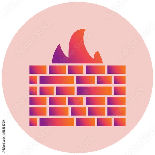 Fototapeta Firewall Icon