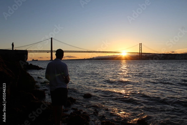 Fototapeta sunset at the beach