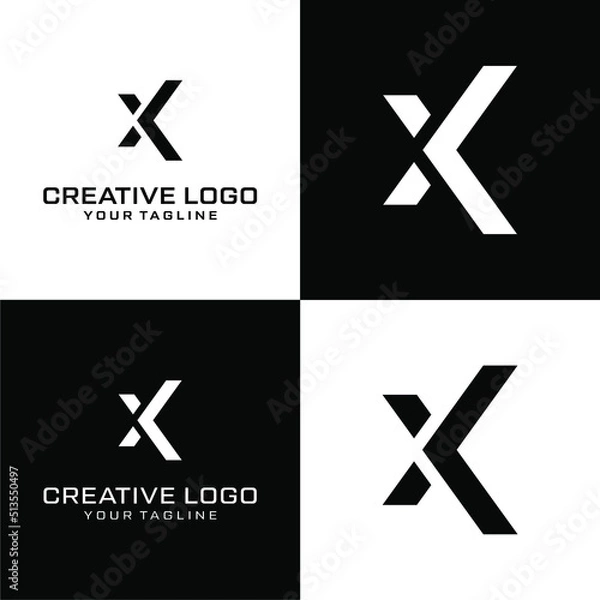Obraz Creative letter x logo design vektor	