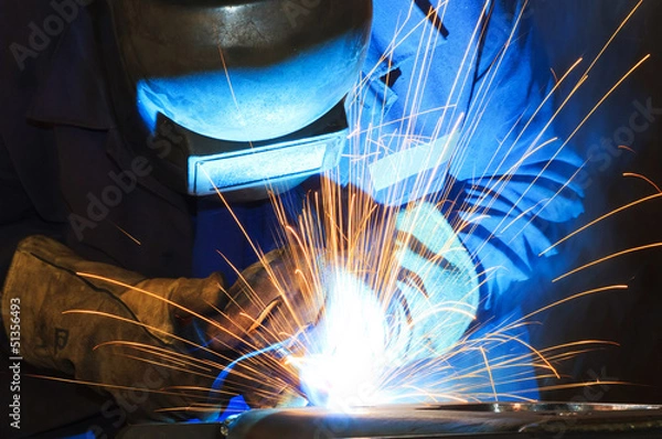Obraz Schweißer bei der Arbeit