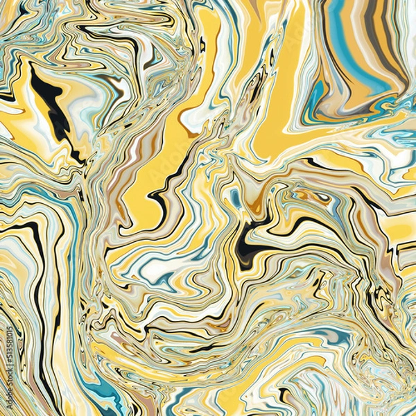 Fototapeta Colorful abstract expressionist digital painting background, contemporary art, modern art