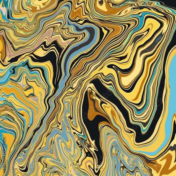 Fototapeta Colorful abstract expressionist digital painting background, contemporary art, modern art