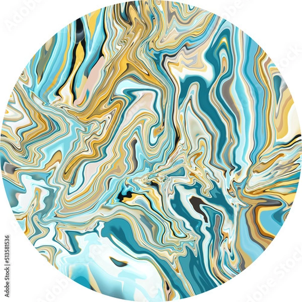 Fototapeta Colorful abstract expressionist digital painting background, contemporary art, modern art