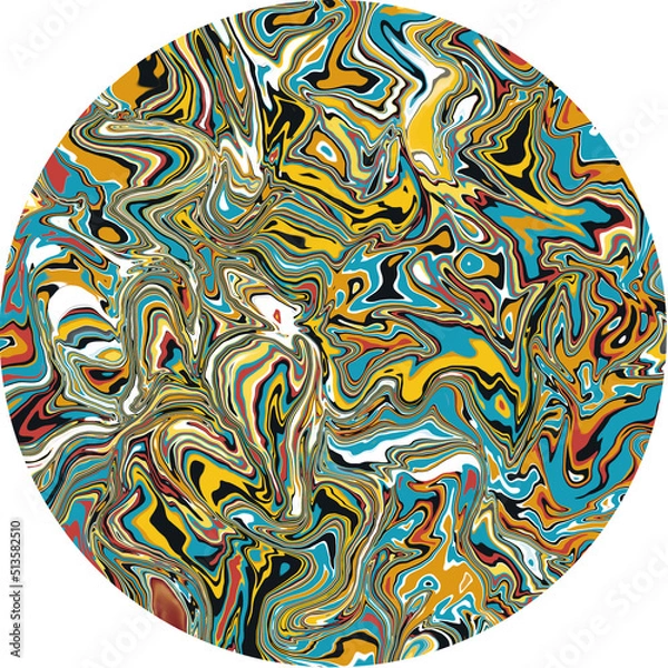 Fototapeta Colorful abstract expressionist digital painting background, contemporary art, modern art