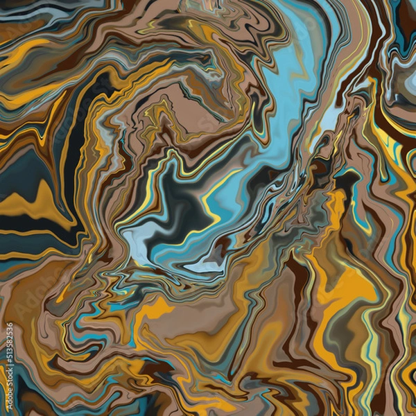 Fototapeta Colorful abstract expressionist digital painting background, contemporary art, modern art