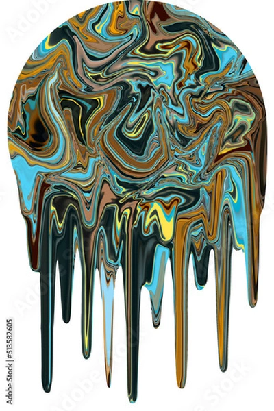 Fototapeta Colorful abstract expressionist digital painting background, contemporary art, modern art