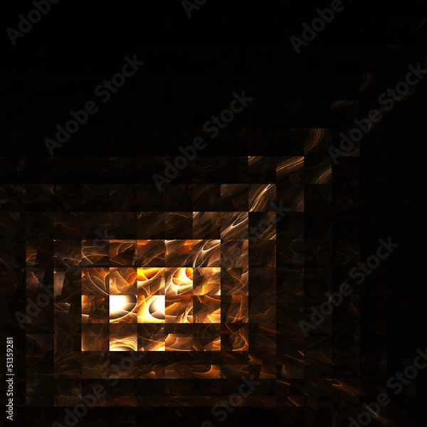 Fototapeta Abstract color image on a black background design illustration.