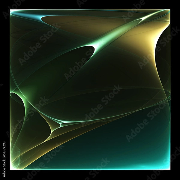 Fototapeta Abstract color image on a black background design illustration.