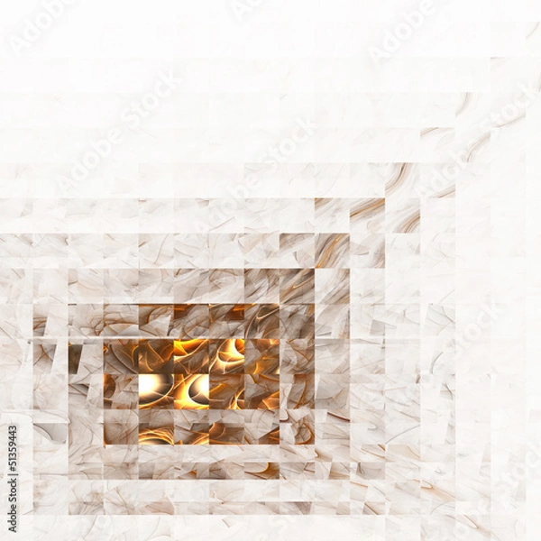 Fototapeta Abstract color image isolated on a white background. Design illu