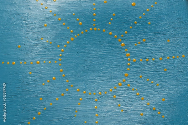 Fototapeta This is an image of the sun on a blue background.