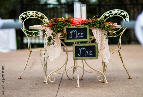 Obraz table for newlyweds