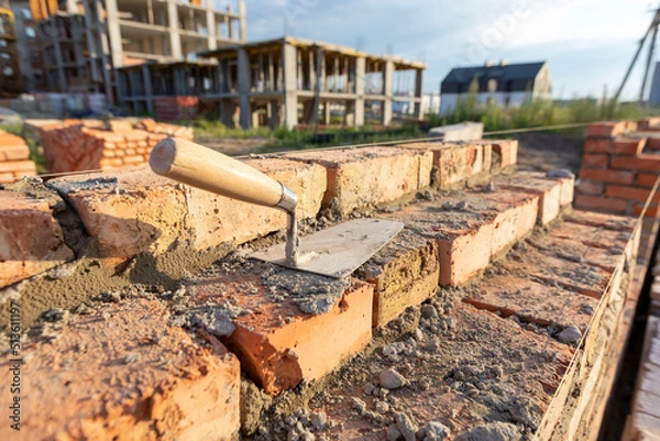 Fototapeta Construction tools on construction site