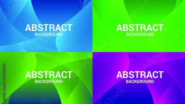 Fototapeta Background in four colors. Liquid color background design. Fluid shapes composition. 
Abstract background for landing pages, flare, cover, magazine etc.