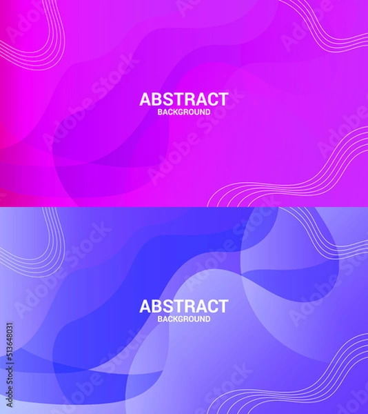 Obraz Abstract blue and pick color background. Dynamic shapes composition. Abstract background