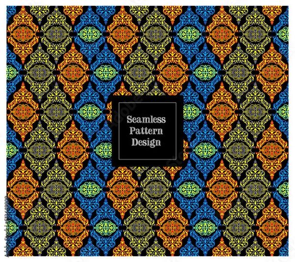 Obraz New Attractive Asian Seamless Pattern