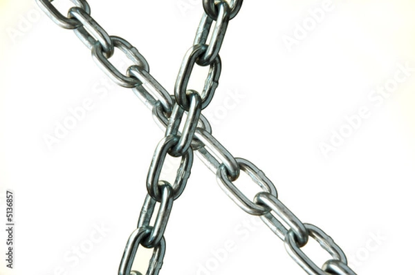 Fototapeta Intersecting chains