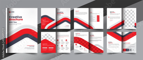 Fototapeta corporate company profile brochure annual report booklet business proposal layout concept design