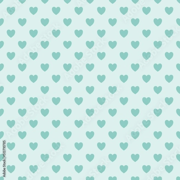 Fototapeta Hearts for Valentine's Day. A postcard with hearts for February 14. Seamless repeating pattern. Background for scrapbooking, albums, advertising, printing, websites, mobile screensavers, bloggers.