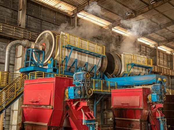 Fototapeta mill processing sugar cane industry