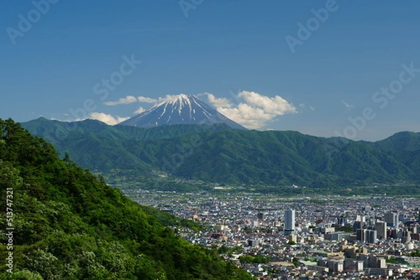 Obraz 富士山を山梨県側から見た景色