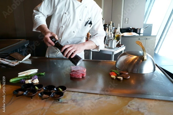 Obraz Beef Steak by Japanese Chef