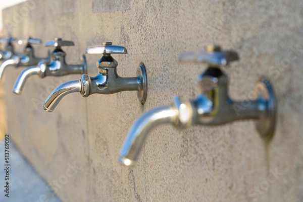 Obraz グラウンド脇に設置された手洗い場