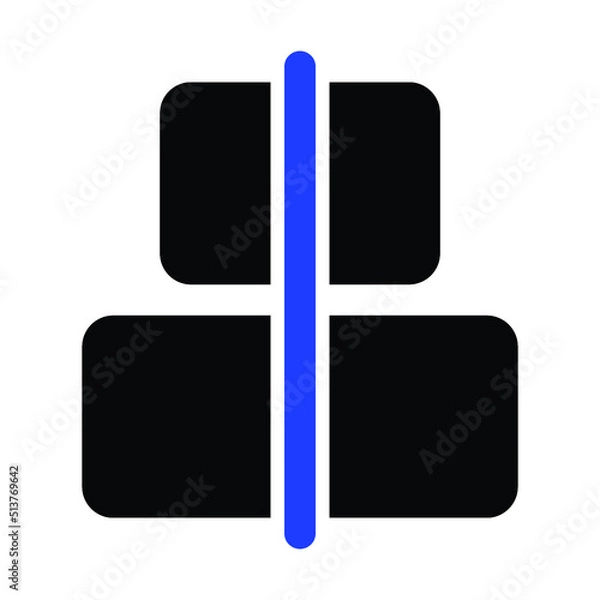 Fototapeta Align Vertical Center Icon