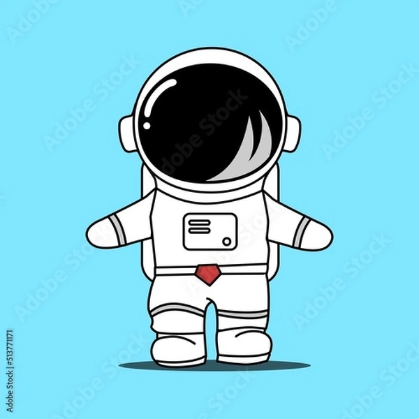 Fototapeta Astronaut Cartoon Illustration 2