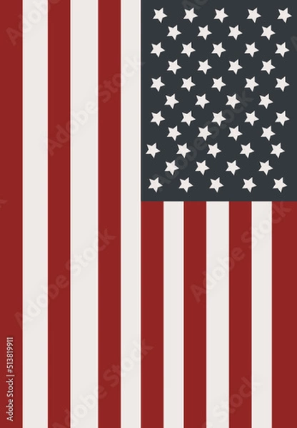 Obraz vertical usa flag