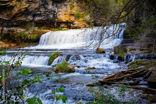 Fototapeta waterfall in the forest