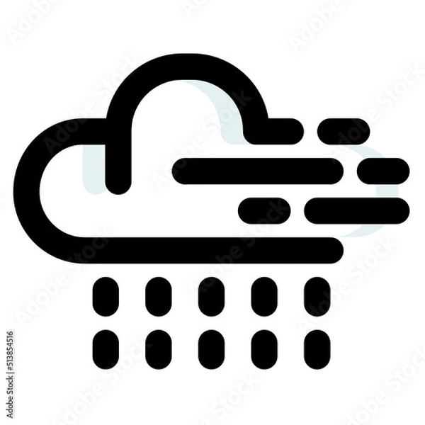 Fototapeta Cloudy Rain icon